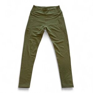 Woolx Olive Green Pocket Leggings